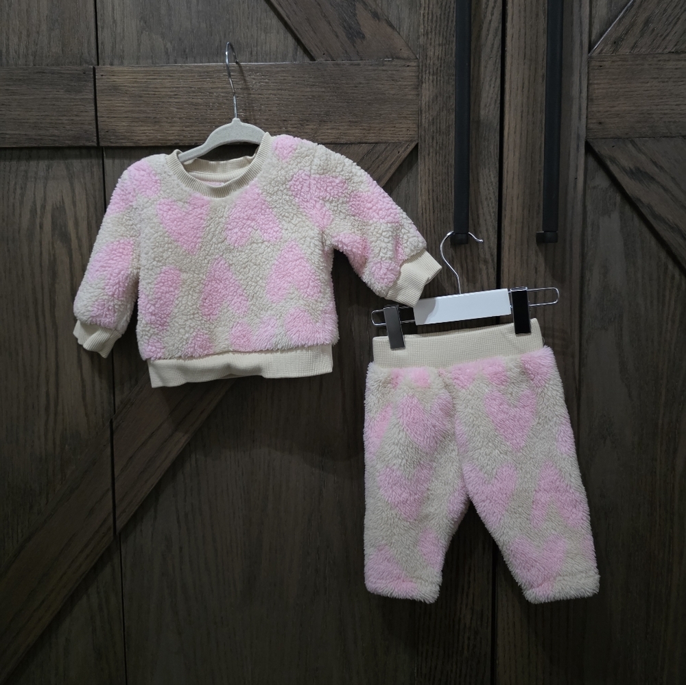 Hanna Andersson Marshmallow Fleece Set